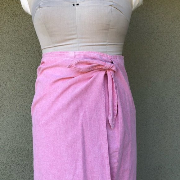 NEW Ralph Lauren vintage midi wrap skirt - Picture 2 of 5